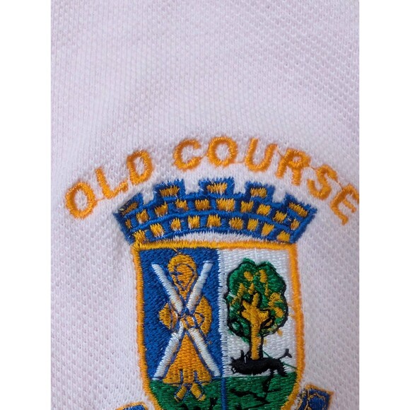 Vintage Old Course St Andrews Scotland Polo Shirt: Pink Golf Shirt Golfer Gift - Picture 3 of 8